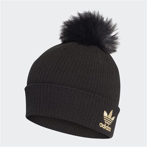 adidas Faux Fur Bommelmütze 